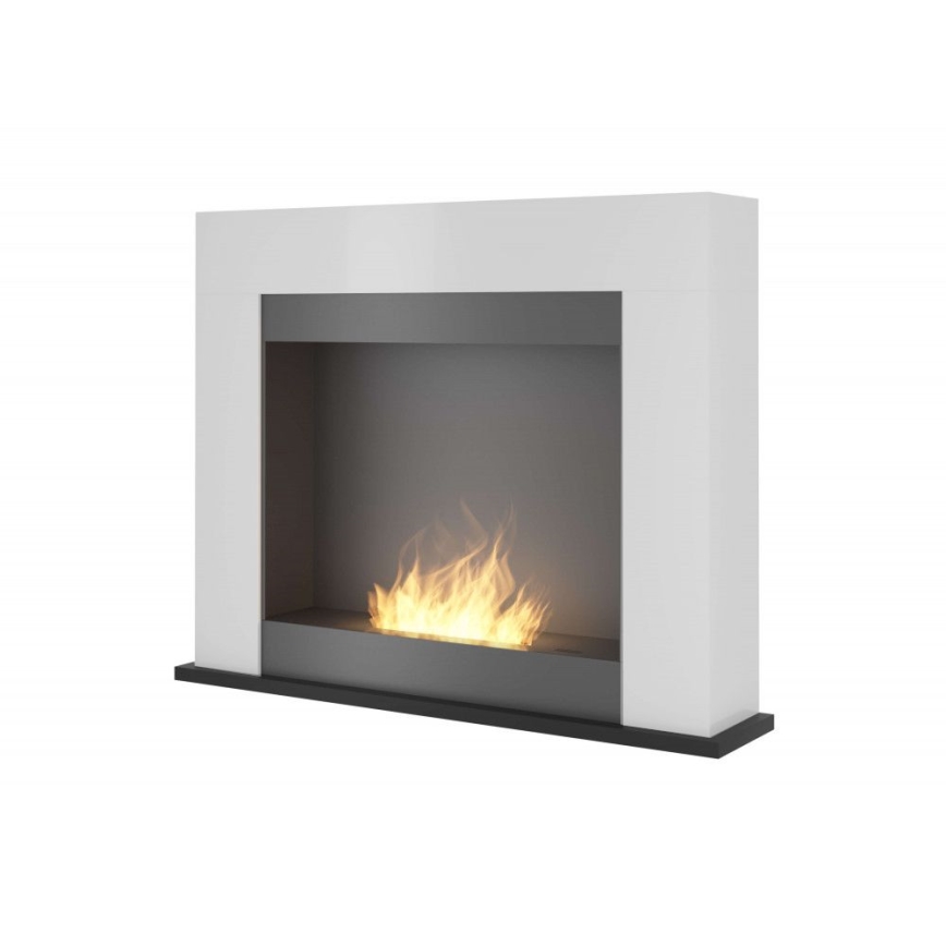 InFire - Chimenea BIO 87,5x110 cm 3kW blanco+