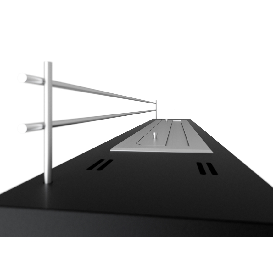 InFire - Chimenea BIO 8x120 cm 3kW negro