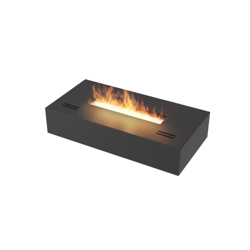 InFire - Chimenea BIO 8x40 cm 3kW negro