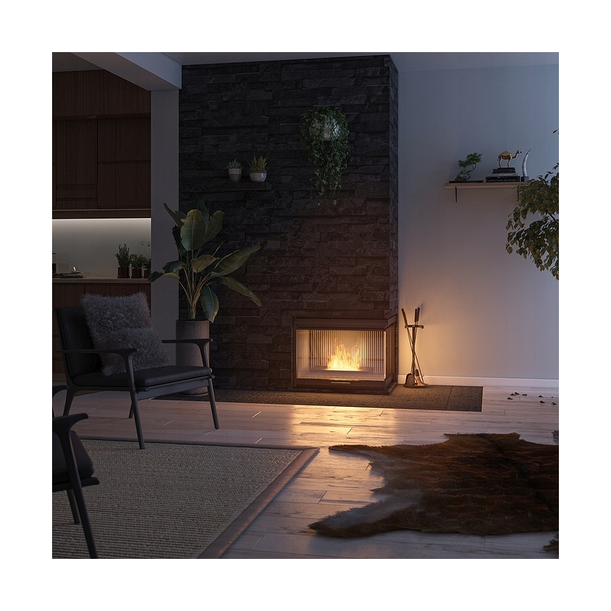InFire - Chimenea BIO 8x50 cm 3kW negro