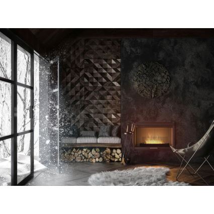 InFire - Chimenea BIO 8x60 cm 3kW negro