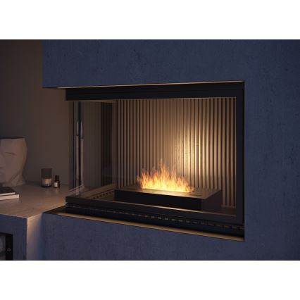 InFire - Chimenea BIO 8x60 cm 3kW negro