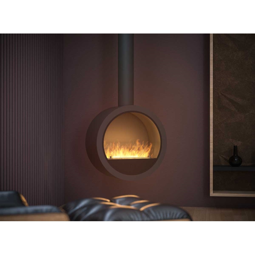 InFire - Chimenea BIO colgante d. 70 cm 3kW negro