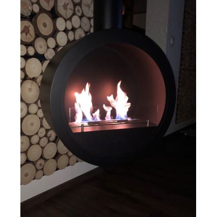 InFire - Chimenea BIO colgante d. 70 cm 3kW negro