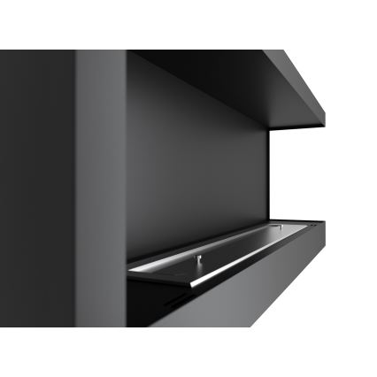 InFire - Chimenea BIO de esquina 45x120 cm 3kW negro