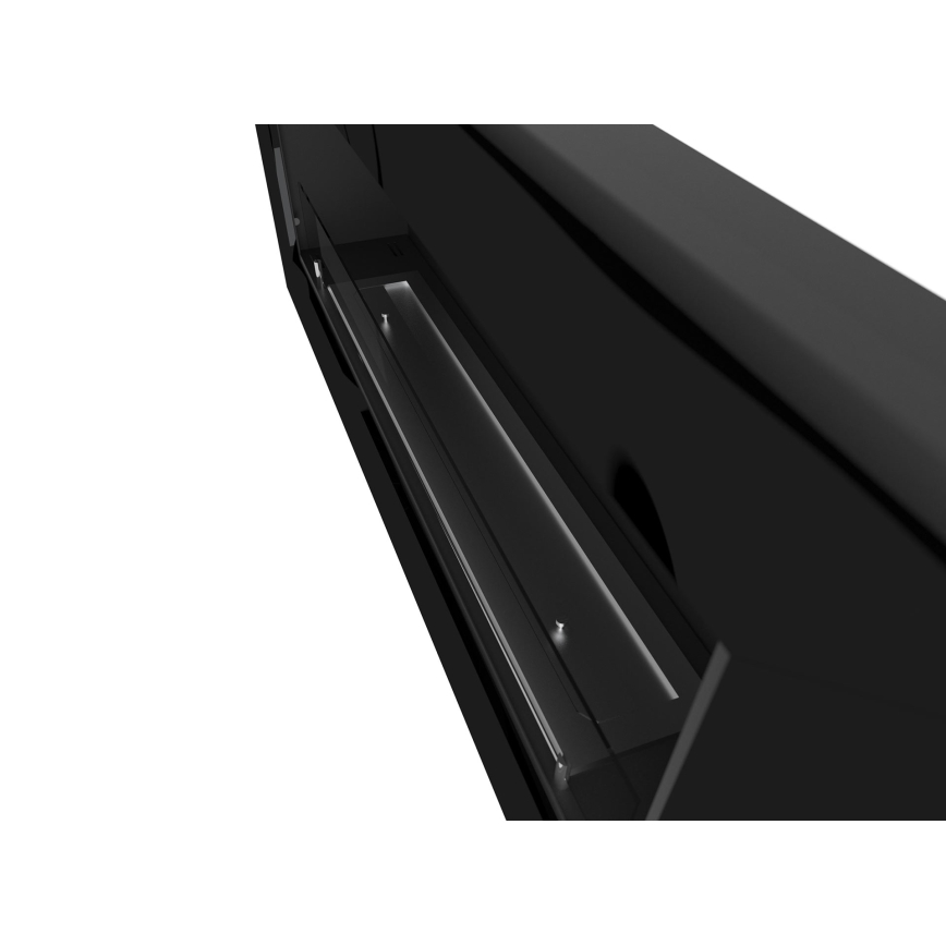 InFire - Chimenea BIO de esquina 45x120 cm 3kW negro