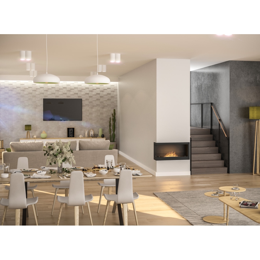InFire - Chimenea BIO de esquina 45x90 cm 3kW negro