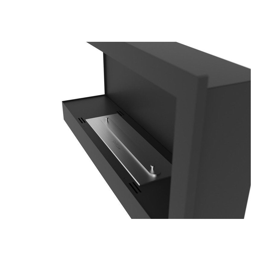 InFire - Chimenea BIO de esquina 45x90 cm 3kW negro