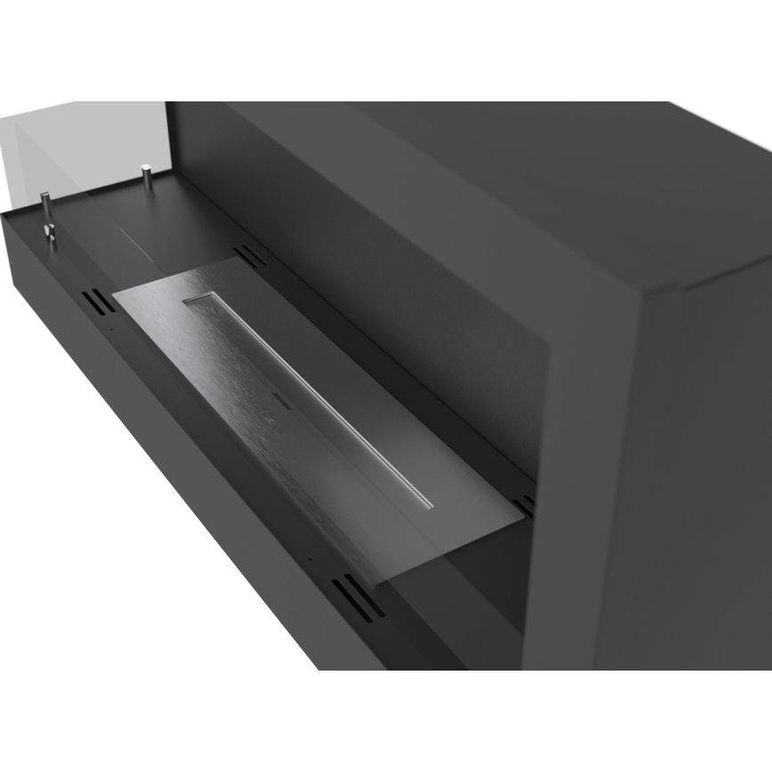 InFire - Chimenea BIO de esquina 45x90 cm 3kW negro