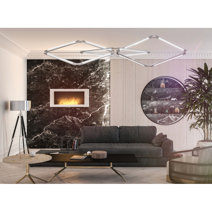 InFire - Chimenea BIO de pared 120x56 cm 3kW blanca