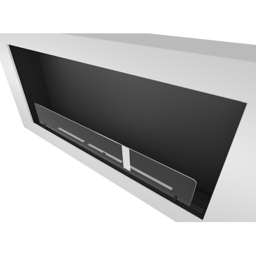 InFire - Chimenea BIO de pared 120x56 cm 3kW blanca