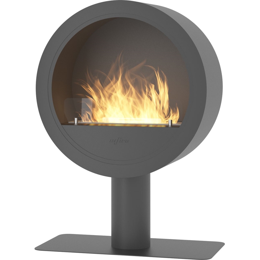 InFire - Chimenea BIO diámetro 70 cm 3kW negro
