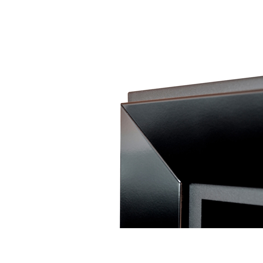 InFire - Chimenea BIO empotrable 49x120 cm 3kW negro