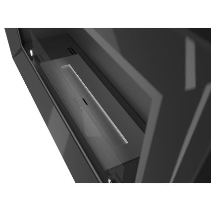 InFire - Chimenea BIO empotrable 49x90 cm 3kW negro