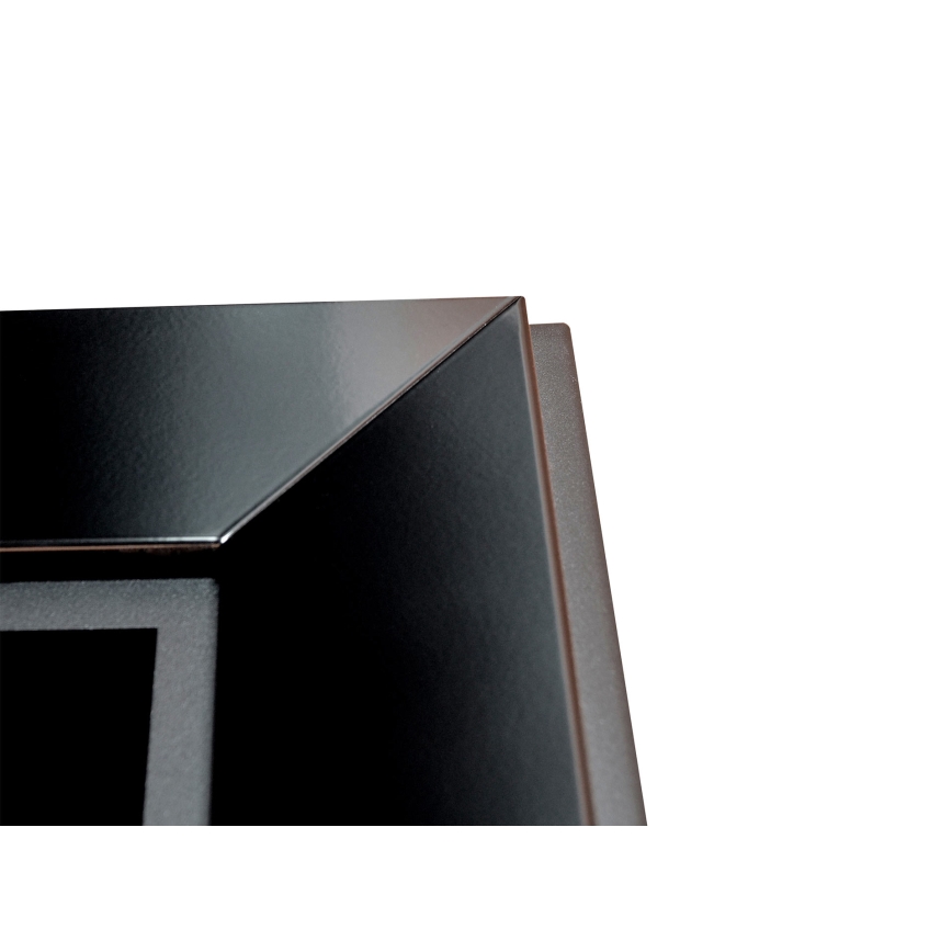 InFire - Chimenea BIO empotrable 49x90 cm 3kW negro