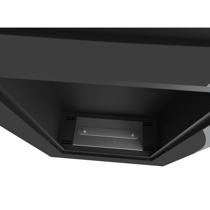 InFire - Chimenea BIO empotrable 79x55 cm 3kW negro