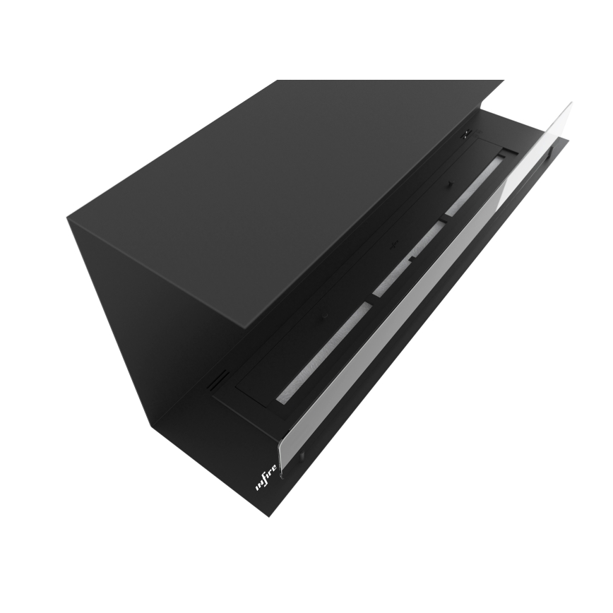 InFire - Chimenea BIO empotrada 120x45 cm 3kW negro