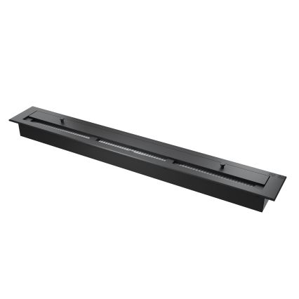 InFire - Chimenea BIO empotrada 120x45 cm 3kW negro