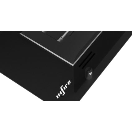 InFire - Chimenea BIO empotrada 120x45 cm 3kW negro