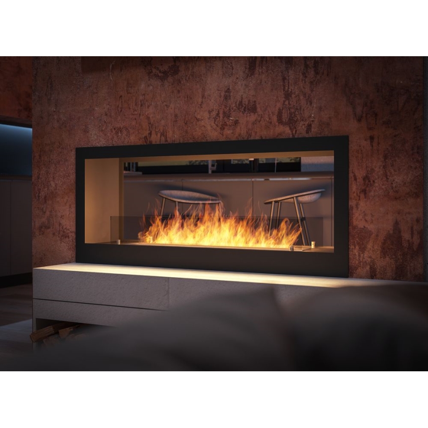 InFire - Chimenea BIO empotrada 120x50 cm 3kW bifacial