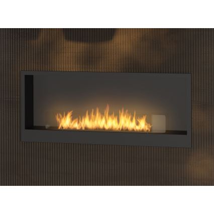 InFire - Chimenea BIO empotrada 120x50 cm 3kW negro