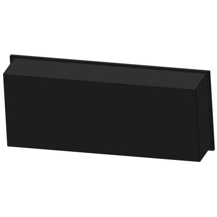InFire - Chimenea BIO empotrada 120x50 cm 3kW negro