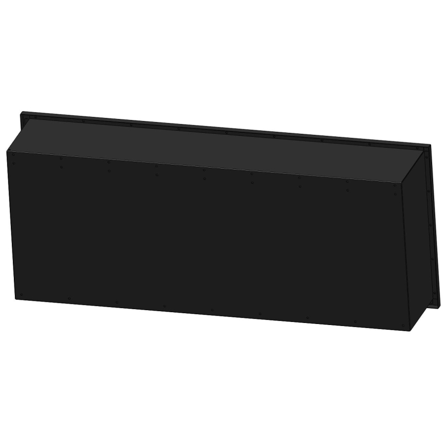 InFire - Chimenea BIO empotrada 120x50 cm 3kW negro