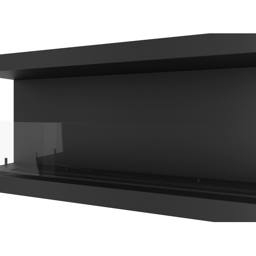InFire - Chimenea BIO empotrada 120x50 cm 5kW negro
