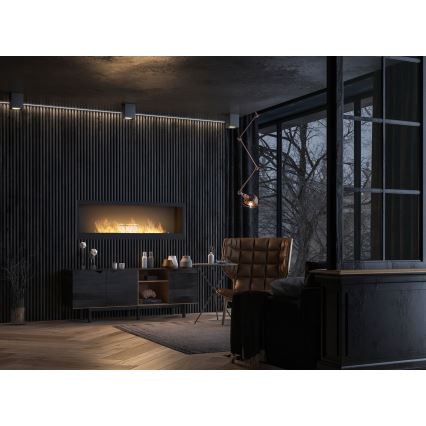 InFire - Chimenea BIO empotrada 150x50 cm 4,2kW negro