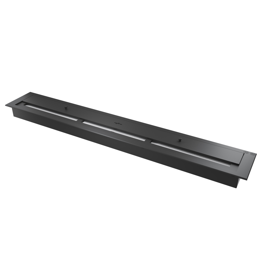 InFire - Chimenea BIO empotrada 150x50 cm 4,2kW negro