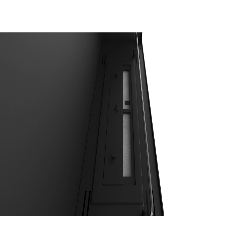 InFire - Chimenea BIO empotrada 90x50 cm 3kW negro