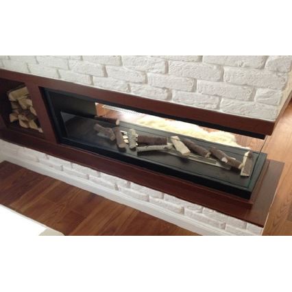 InFire - Chimenea de esquina BIO 100x50 cm 3kW bifacial