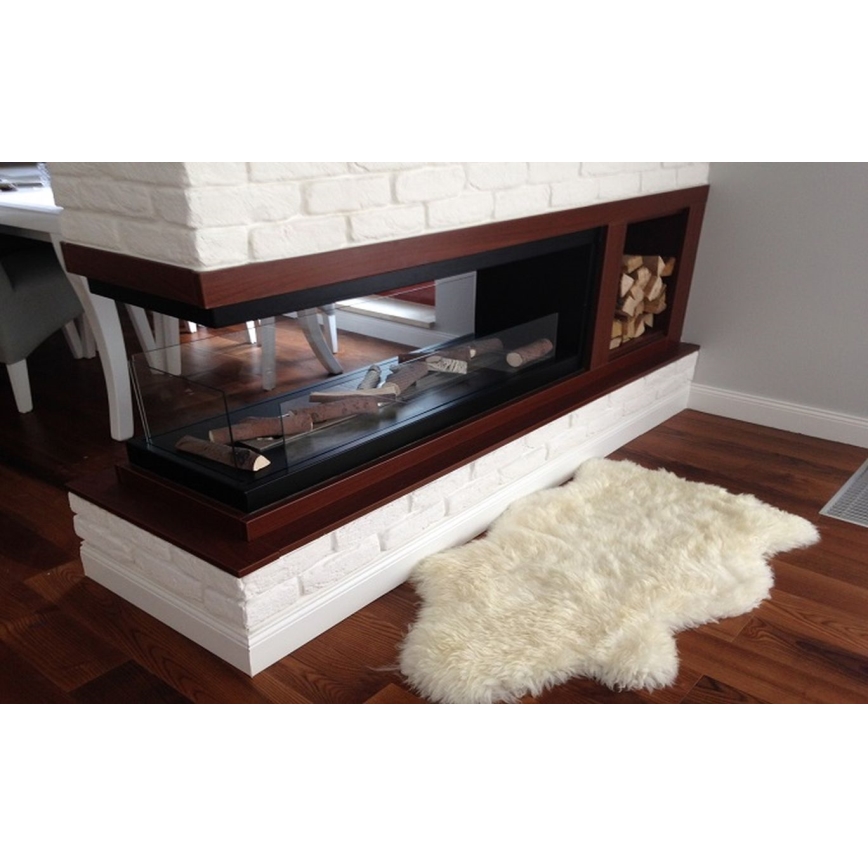 InFire - Chimenea de esquina BIO 100x50 cm 3kW bifacial