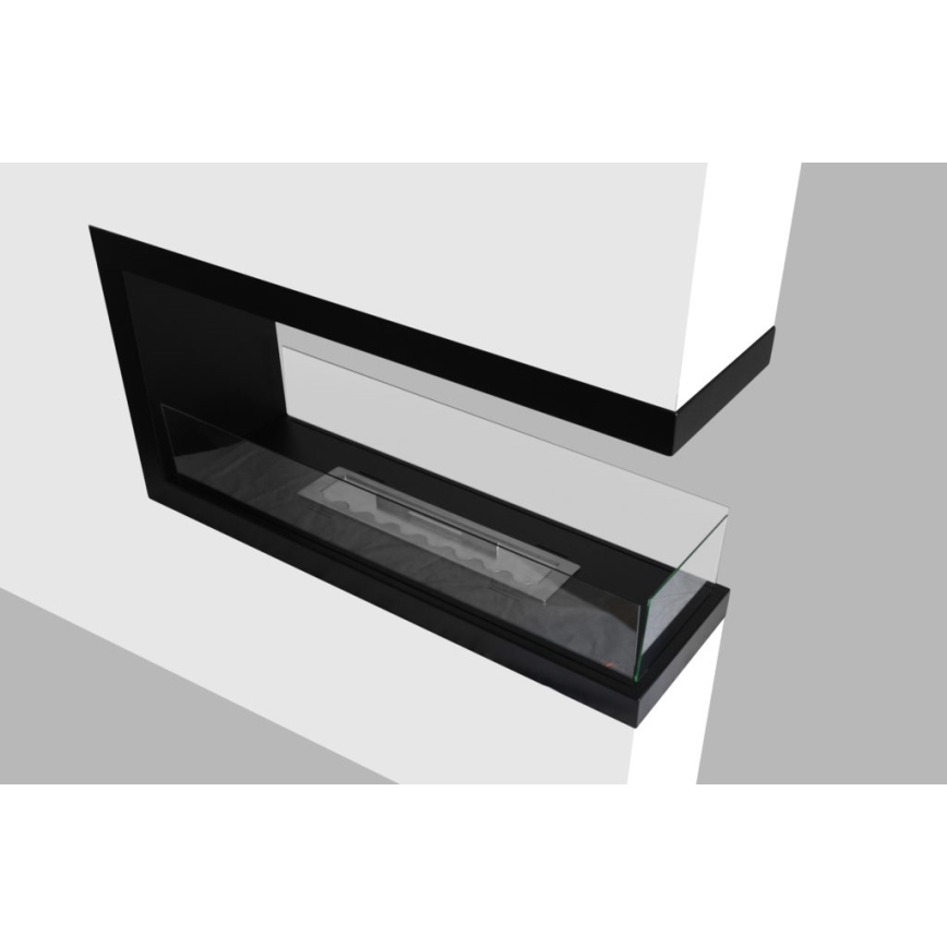 InFire - Chimenea de esquina BIO 100x50 cm 3kW bifacial