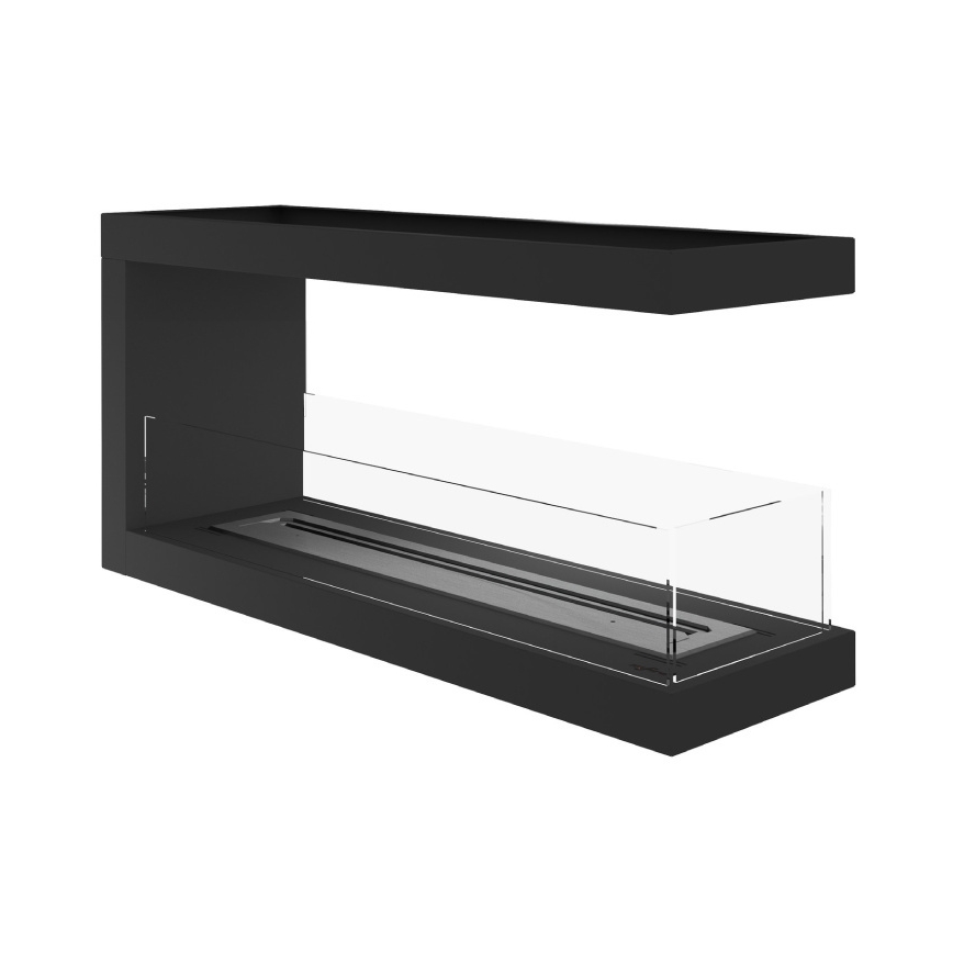 InFire - Chimenea de esquina BIO 100x50 cm 3kW bifacial