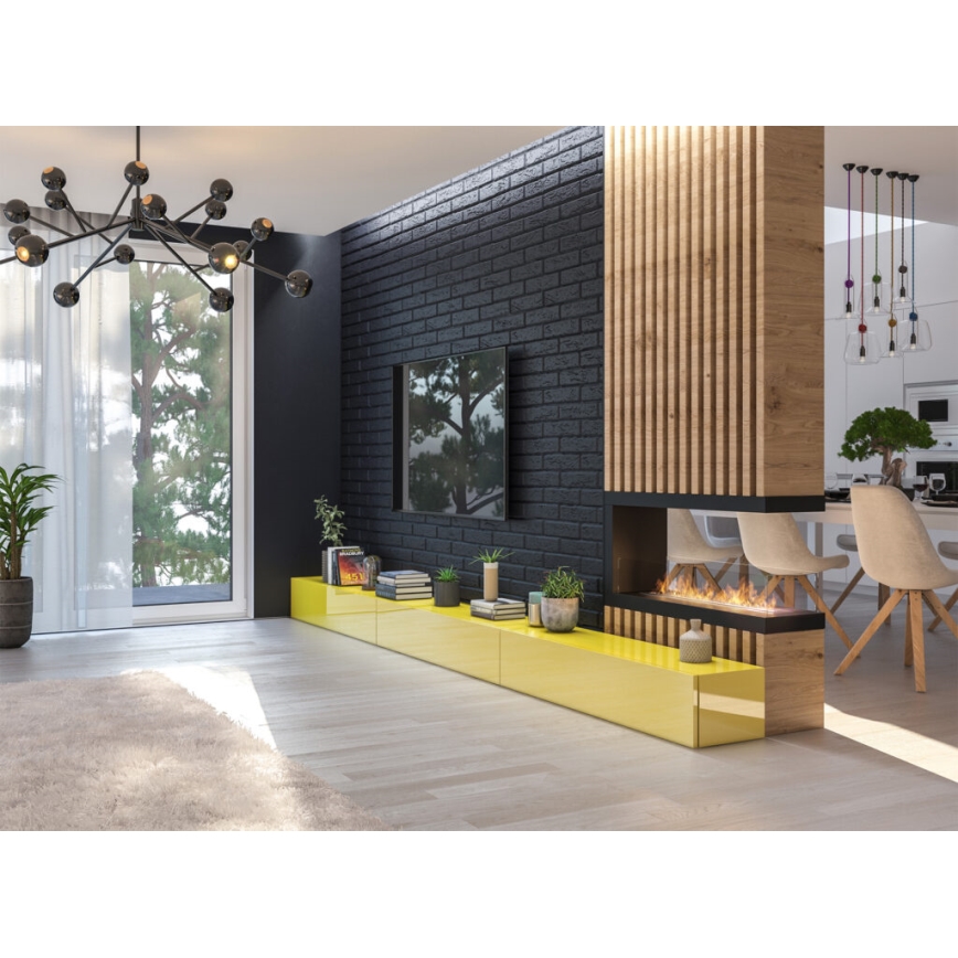 InFire - Chimenea de esquina BIO 100x50 cm 3kW bifacial