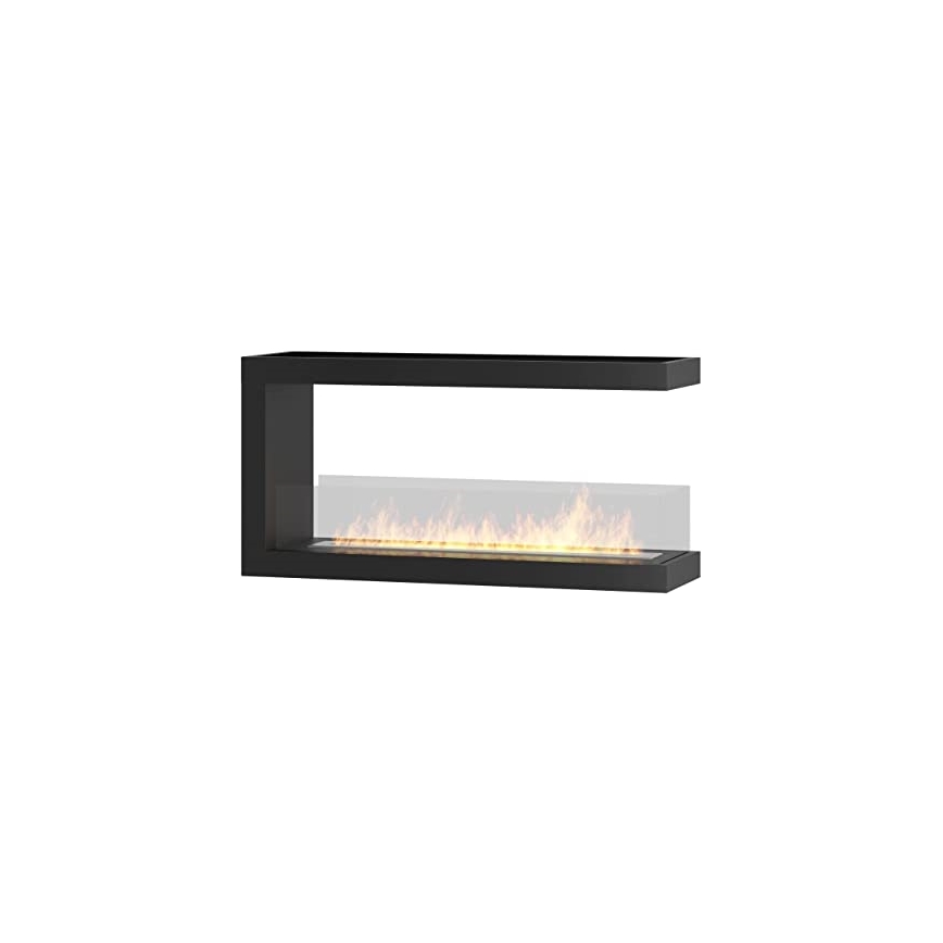 InFire - Chimenea de esquina BIO 100x50 cm 3kW bifacial