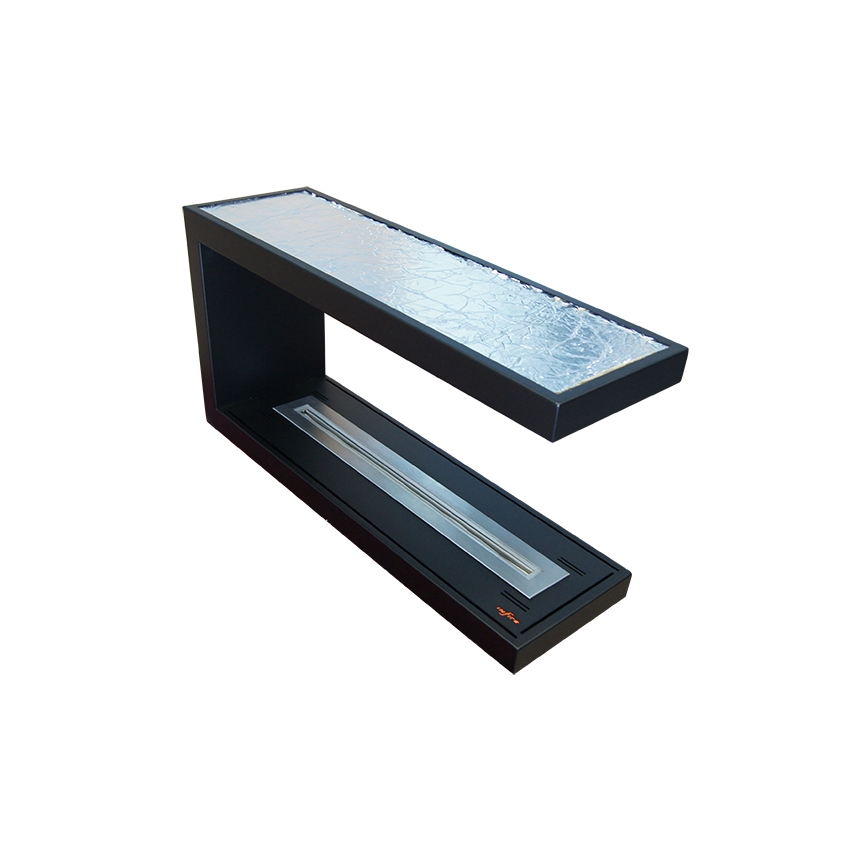 InFire - Chimenea de esquina BIO 100x50 cm 3kW bifacial