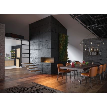 InFire - Chimenea de esquina BIO 110x45 cm 3kW negro