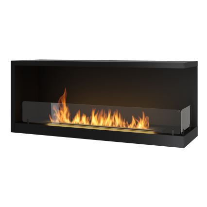 InFire - Chimenea de esquina BIO 110x45 cm 3kW negro
