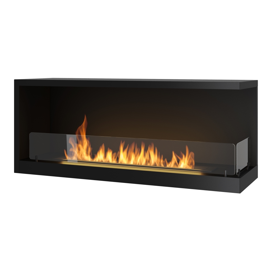 InFire - Chimenea de esquina BIO 110x45 cm 3kW negro