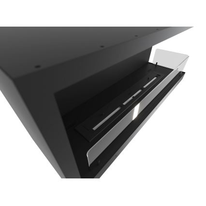 InFire - Chimenea de esquina BIO 110x45 cm 3kW negro