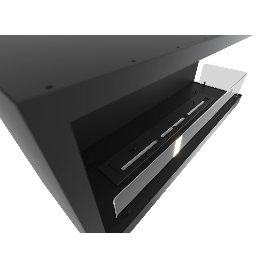 InFire - Chimenea de esquina BIO 110x45 cm 3kW negro