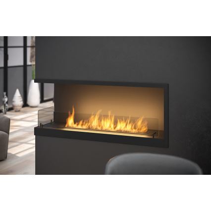 InFire - Chimenea de esquina BIO 110x45 cm 3kW negro