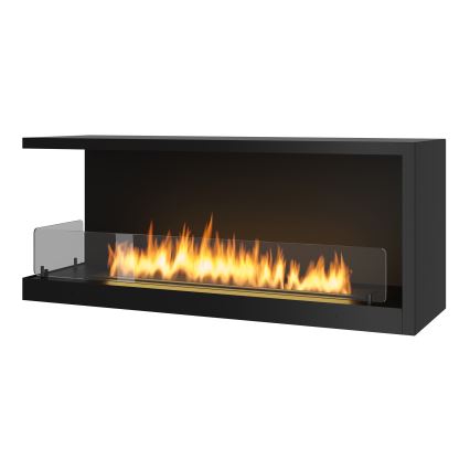 InFire - Chimenea de esquina BIO 110x45 cm 3kW negro