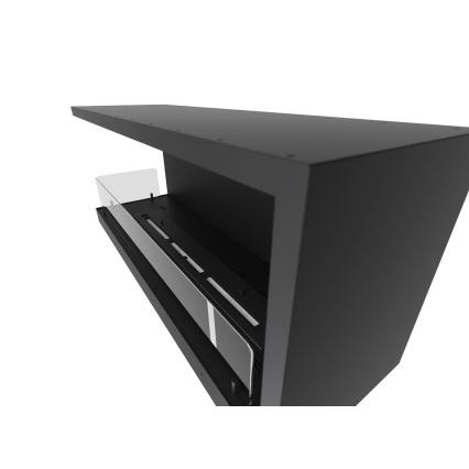 InFire - Chimenea de esquina BIO 110x45 cm 3kW negro