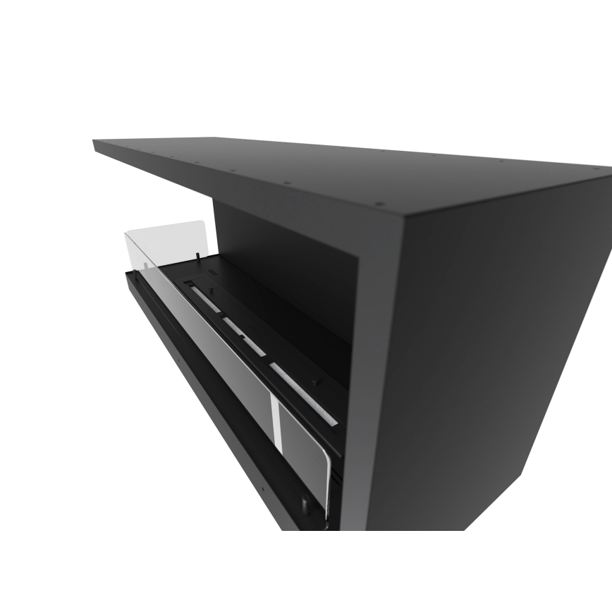 InFire - Chimenea de esquina BIO 110x45 cm 3kW negro