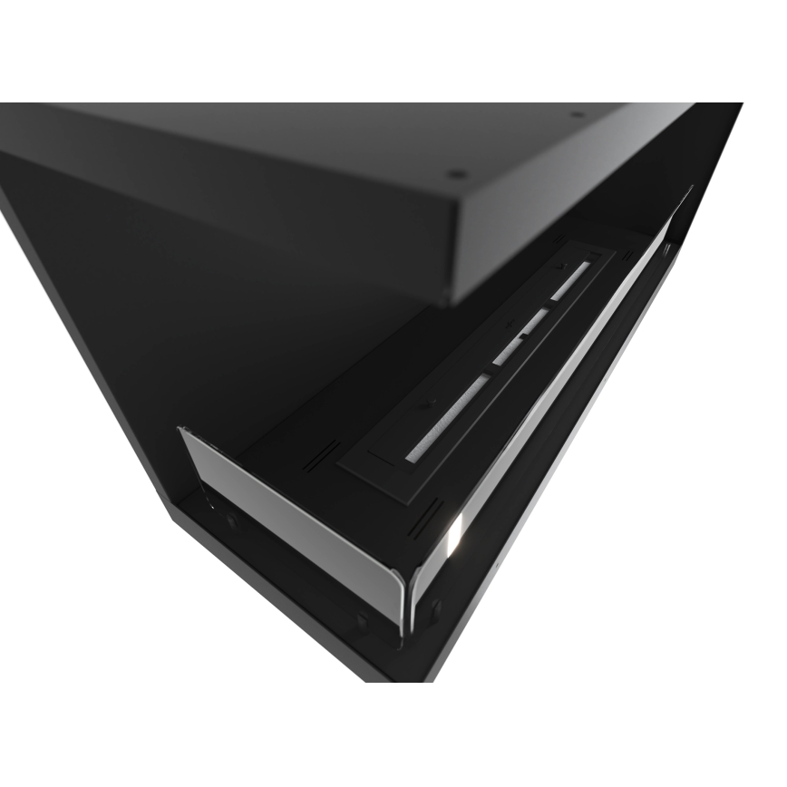 InFire - Chimenea de esquina BIO 110x45 cm 3kW negro