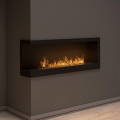 InFire - Chimenea de esquina BIO 45x120 cm 3kW negro