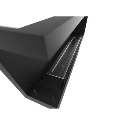 InFire - Chimenea de esquina BIO 45x120 cm 3kW negro